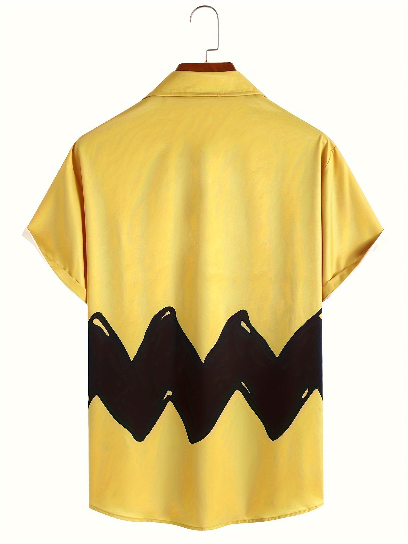 casual short sleeve shirt, trendy comic style print mens casual short sleeve shirt with chest pocket mens shirt for summer vacation resort tops for men gift for men details 0